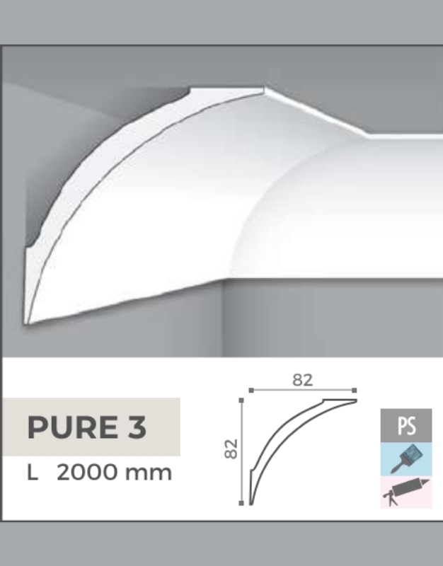 Plafonska lajsna PURE 3