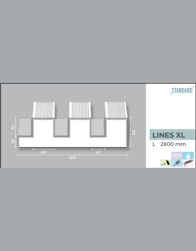 zidni panel LINES XL